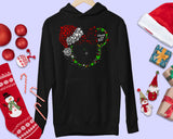 Disney Christmas Hoodie 2024 Xmas DisneyworId Jumper Disneyland Hoody Sparkly Minnie Mouse in Santa Hat Illustration Minnie's Merry X-Mas UK