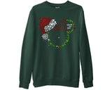 Disney Christmas Sweatshirt 2025, Xmas Disneyworld Holiday Disneyland Festive Sparkly Minnie Mouse in Santa Hat Illustration Happy New Year