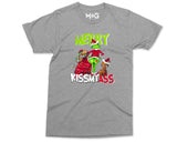 Merry Kiss My Ass T-shirt, Unisex Xmas Tee, Funny Grinch Shirt for Men Women