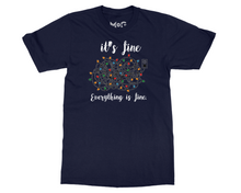 Disney Anxiety Christmas T-shirt | Funny Inside Out Top Xmas Lights Tee