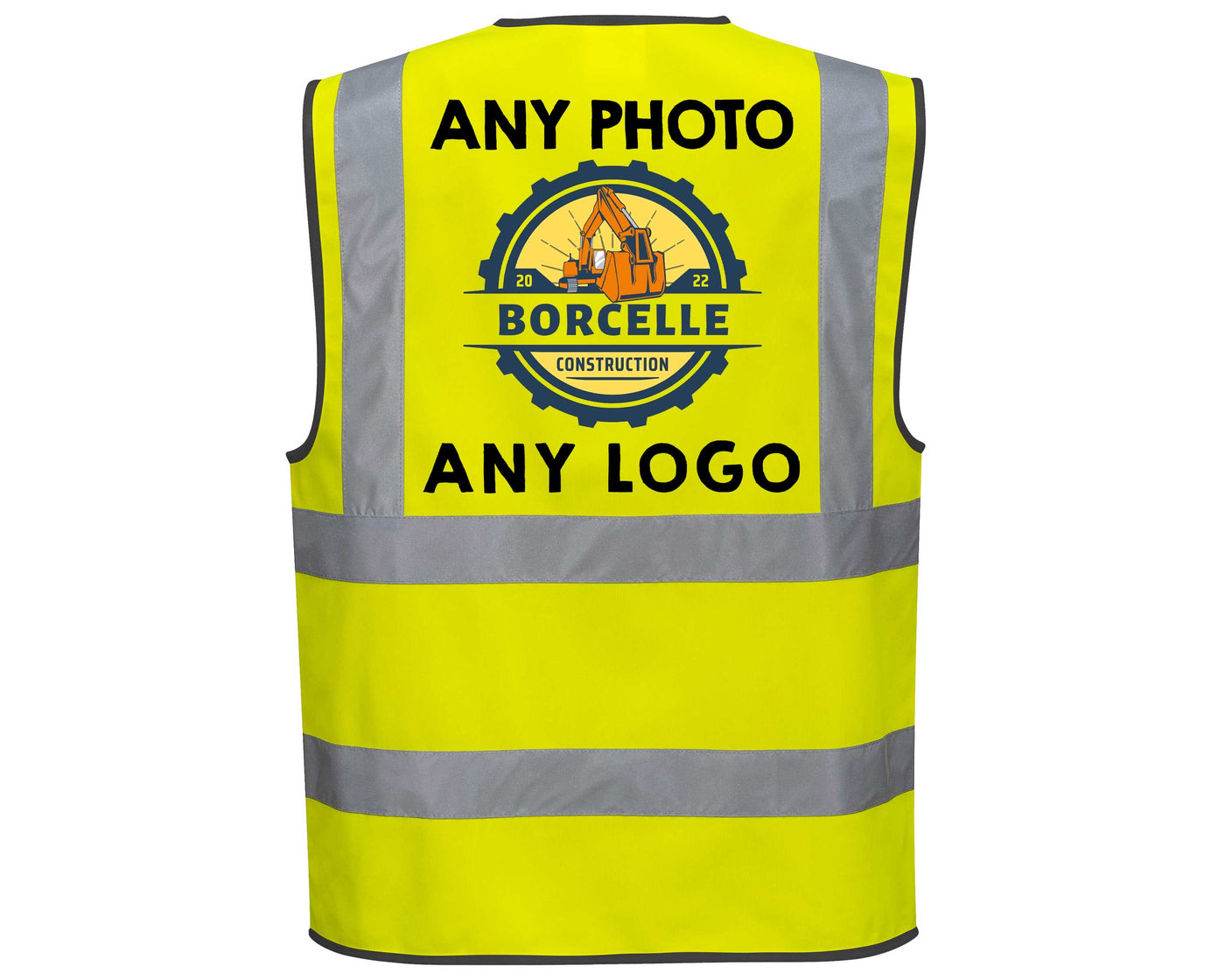 Custom Logo Hi-vis Vest Reflective High Visibility Safety Jacket
