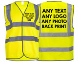 Custom Logo Hi-vis Vest Reflective High Visibility Safety Jacket