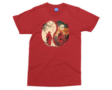 Ying Yang T-shirt for Men Japanese Ninja Meditation Shirt Samurai Zen Gift Top