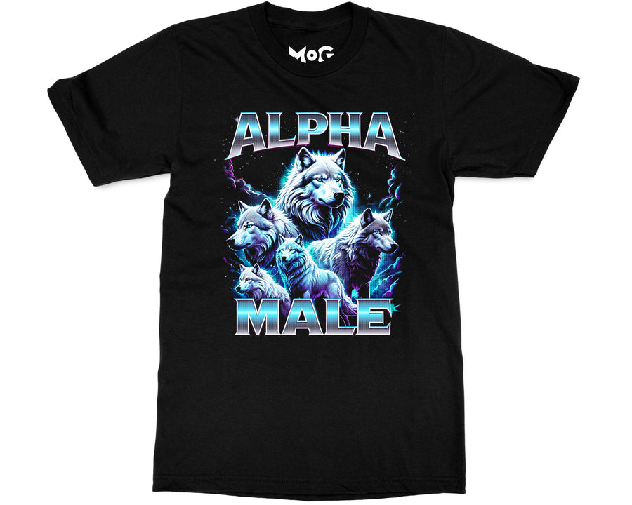 Funny Alpha Male Wolf T-shirt Men’s Sigma Wolves Shirt Manly Joke Tee