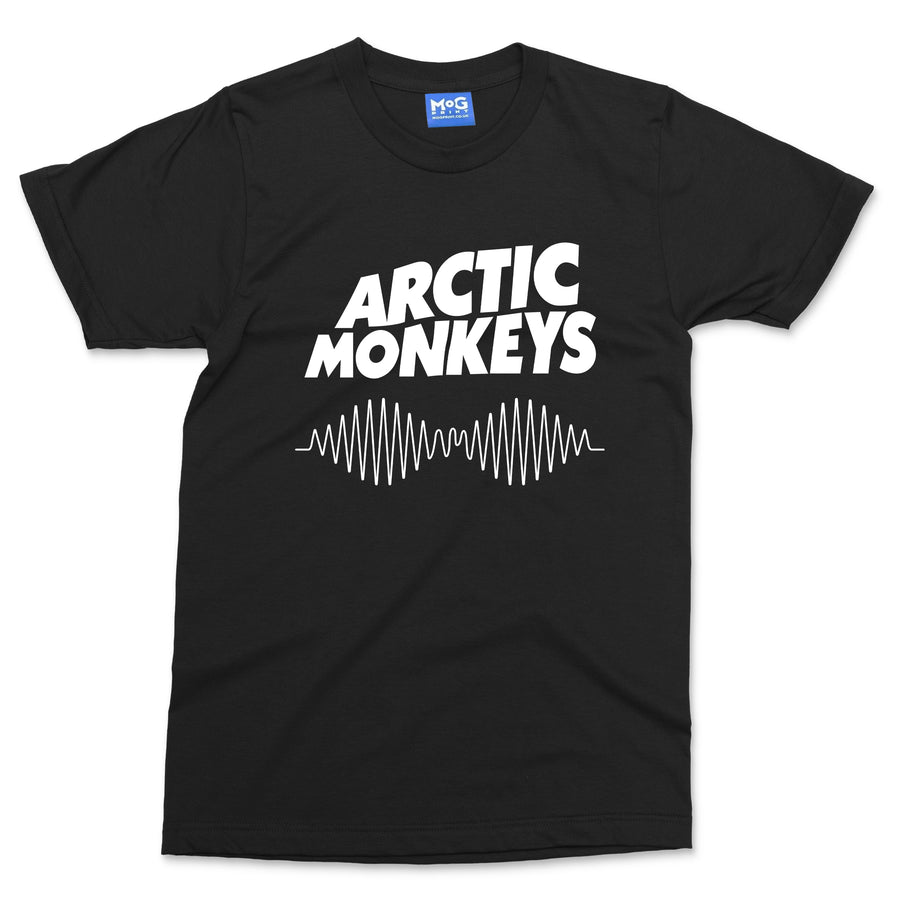 Retro Arctic Monkey Logo T-shirt Rock Band Music Festival Concert Gift Rave Top