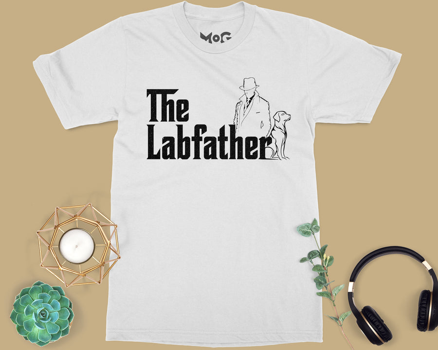 Funny Labfather Parody T-shirt Labrador Dad Gift Shirt For Dog Owner Dad