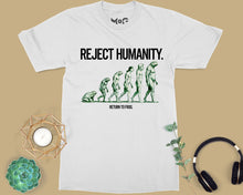 Reject Humanity Joke T-shirt Funny Frog Evolution Meme Nature Gift Tee