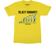 Reject Humanity Joke T-shirt Funny Frog Evolution Meme Nature Gift Tee