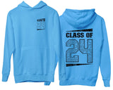 Class of 2024 Personalised Name Hoodie Leavers Ã¢â‚¬Ëœ24 Graduation Matching Jumper