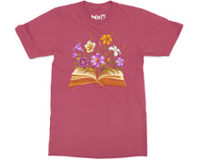 Wildflowers Books T-shirt World Book Day Reading Week Librarian Gift Tee