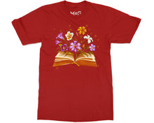 Wildflowers Books T-shirt World Book Day Reading Week Librarian Gift Tee