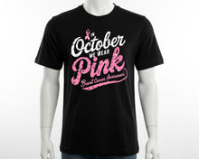 October Pink Ribbon Breast Cancer Awareness Top Community Support T-shirt