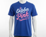 October Pink Ribbon Breast Cancer Awareness Top Community Support T-shirt