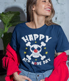 Happy Red Nose Day T-Shirt Kids Scary Skull Tee School Students Top