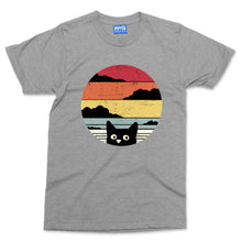 Retro Black Cat Funny T-shirt Pew Pew Vintage Cats Pet Owner Gift Kitty Cat Dad Mum Tee