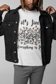 Disney Anxiety Christmas T-shirt | Funny Inside Out Top Xmas Lights Tee