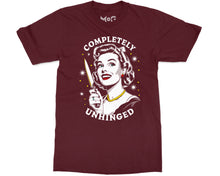 Completely Unhinged T-shirt Funny Housewife with Knife Meme Gift Tee