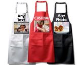 Personalised Photo Text Logo Kitchen Essential Gift Apron For Chefs Cooks