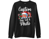 Personalised Christmas Celebration Photo Text Xmas Gift Sweatshirts