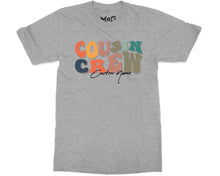 Custom Name Cousin Crew Retro T-shirt Funny Personalised Matching Tee For Cousins Kids