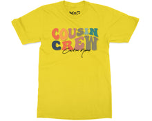 Custom Name Cousin Crew Retro T-shirt Funny Personalised Matching Tee For Cousins Kids