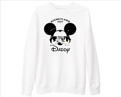 Custom Disneyland Sweatshirt Personalised Name Mickey Minnie Mouse Disney Paris  Holiday Matching Jumpers