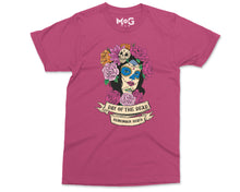 Halloween Death T-shirt, Dia De Los Muertos Costume Shirt, Day of the Dead Horror T-shirt Classic Sugar Skull Flowers Goth mexican Skull