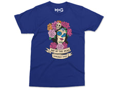 Halloween Death T-shirt, Dia De Los Muertos Costume Shirt, Day of the Dead Horror T-shirt Classic Sugar Skull Flowers Goth mexican Skull