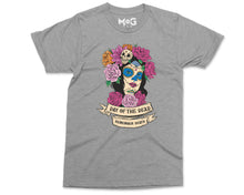 Halloween Death T-shirt, Dia De Los Muertos Costume Shirt, Day of the Dead Horror T-shirt Classic Sugar Skull Flowers Goth mexican Skull