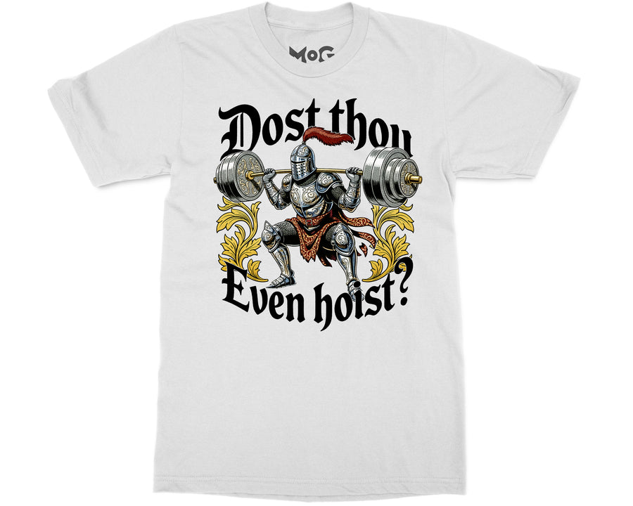 Castle Knight Workout T-shirt Lifting Meme Fitness Joke Gym Fans Tee
