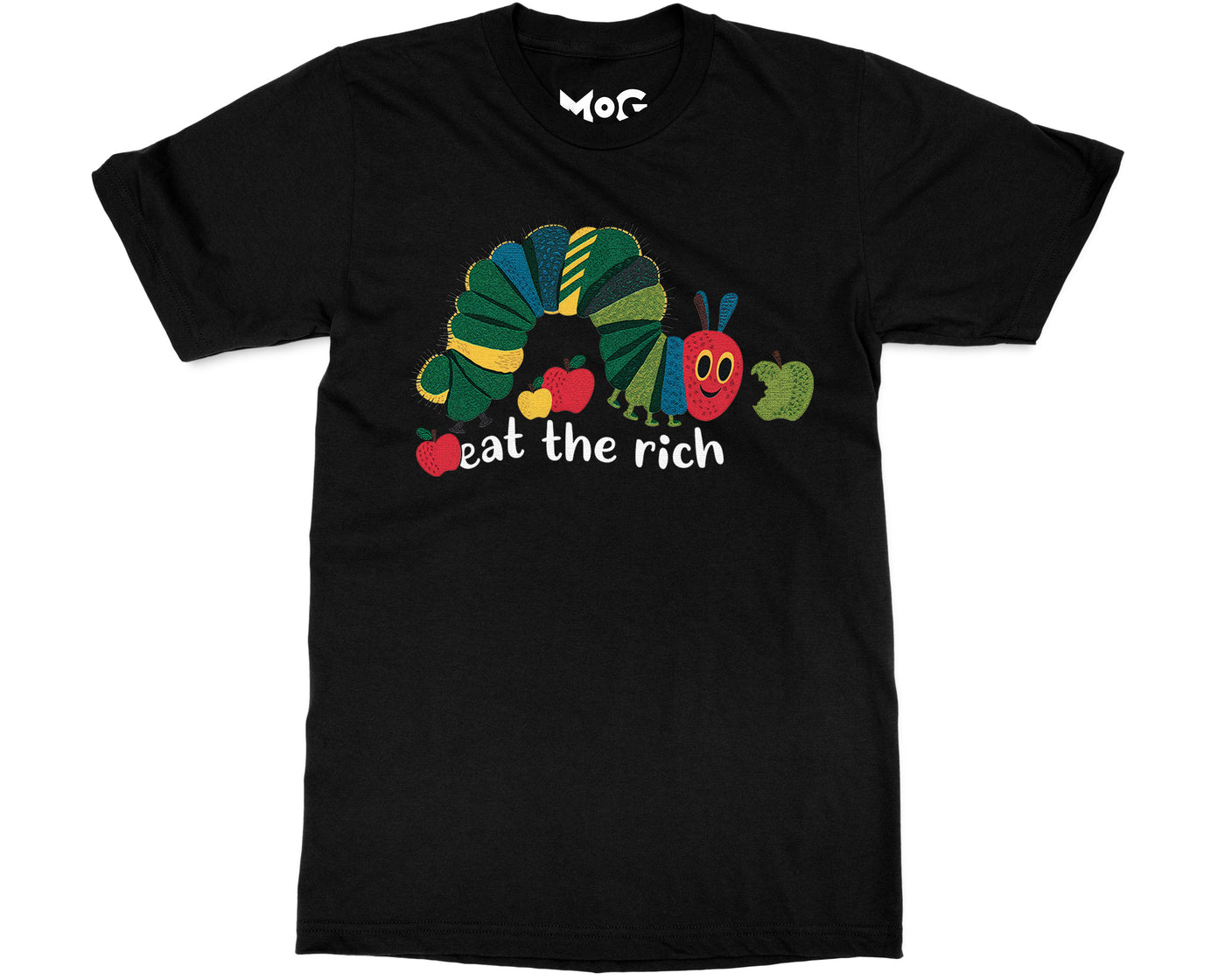 Funny Eat The Rich T-shirt Hungry Caterpillar World Book Day School Tee