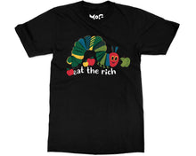 Funny Eat The Rich T-shirt Hungry Caterpillar World Book Day School Tee
