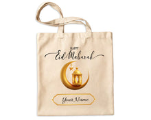 Personalised Name Eid Mubarak Tote Custom Ramadan Gifts Canvas Bag