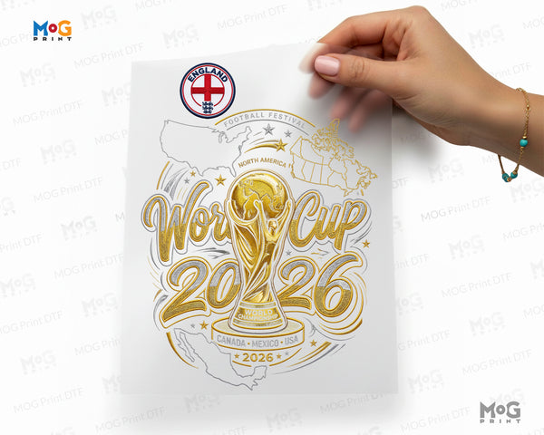 Football World Cup 2026 Iron On DTF Custom Flag Print Heat Transfers