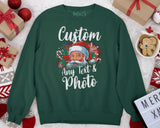 Personalised Christmas Celebration Photo Text Xmas Gift Sweatshirts