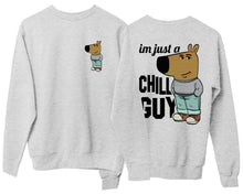 I'm Just A Chill Guy Sweatshirt Funny Viral Meme Dog Crewneck Pullover