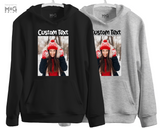 Custom Photo Text Hoodie Design Your Own Matching Top Personalised Gifts for Men