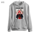 Custom Photo Text Hoodie Design Your Own Matching Top Personalised Gifts for Men