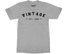 Custom Vintage Birthday Year T-shirt Personalised Kids & Adults Gift