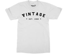 Custom Vintage Birthday Year T-shirt Personalised Kids & Adults Gift