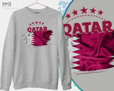 Qatar Sweatshirt العنابي, العنابي منتخب قطر لكرة القدم كرة القدم قطر كأس العالم لكرة الق كرة القدم قطر Qatar World Football Cup قطر