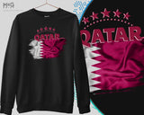 Qatar Sweatshirt العنابي, العنابي منتخب قطر لكرة القدم كرة القدم قطر كأس العالم لكرة الق كرة القدم قطر Qatar World Football Cup قطر