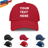 Personalised Text Logo Cap Custom Any Name Message Birthday Gift Hat