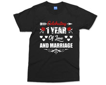 Personalised Anniversary T-Shirt One Year of Love Celebration Gift