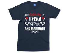 Personalised Anniversary T-Shirt One Year of Love Celebration Gift