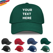 Personalised Text Logo Cap Custom Any Name Message Birthday Gift Hat