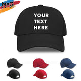 Personalised Text Logo Cap Custom Any Name Message Birthday Gift Hat