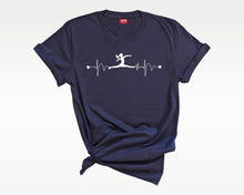 Gymnast T-Shirt Heartbeat Wave Dance Club Tee Professional Dancer Gift