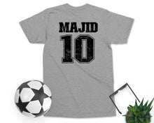 Personalised Kids Football T-shirt Custom Name Number Footballer Gifts