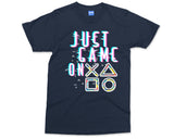 Just Game On T-shirt Retro Gaming Console Controller Tee Gamers Gifts